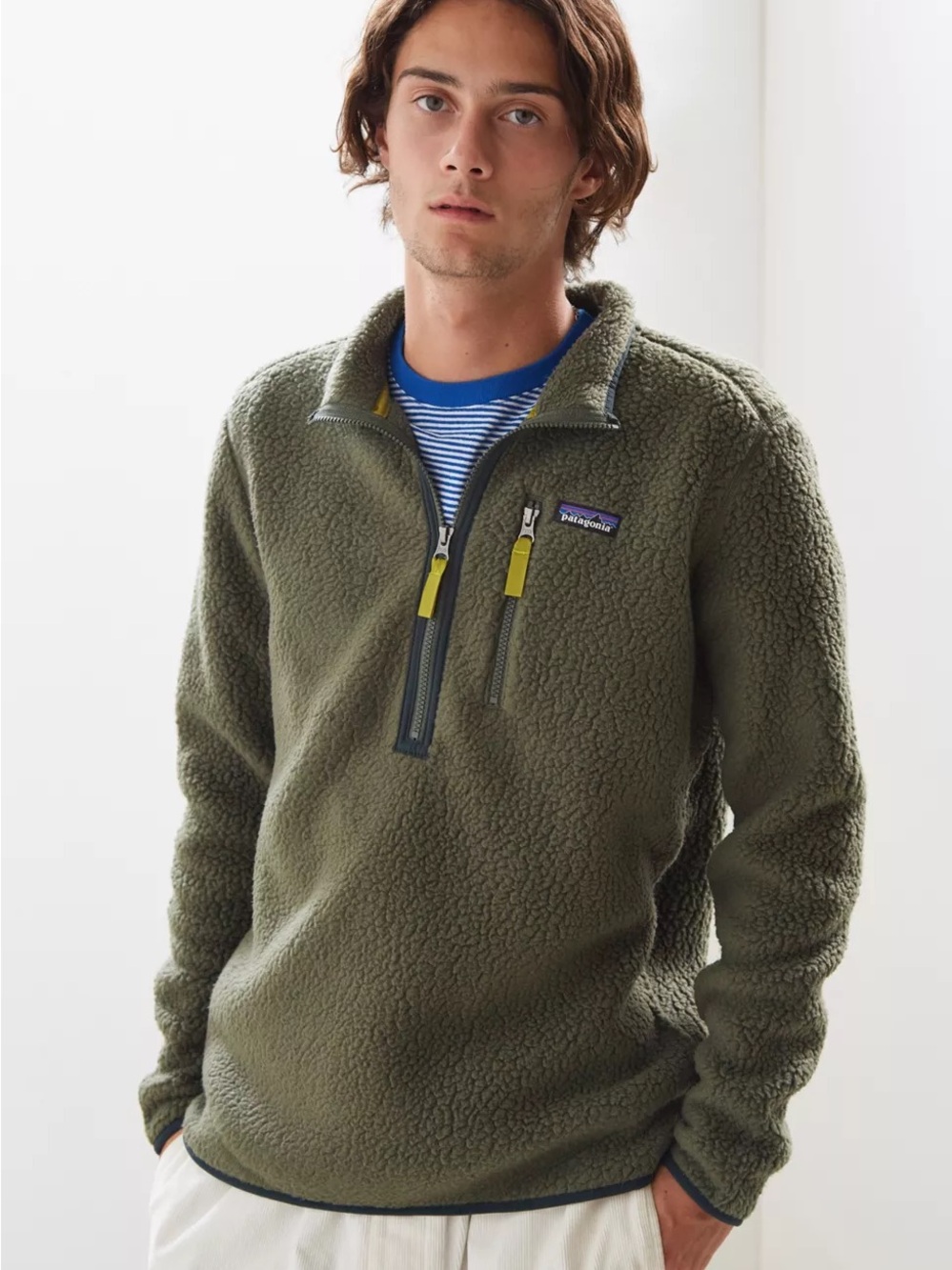 Patagonia Retro Pile Pullover Sweatshirt Mens M